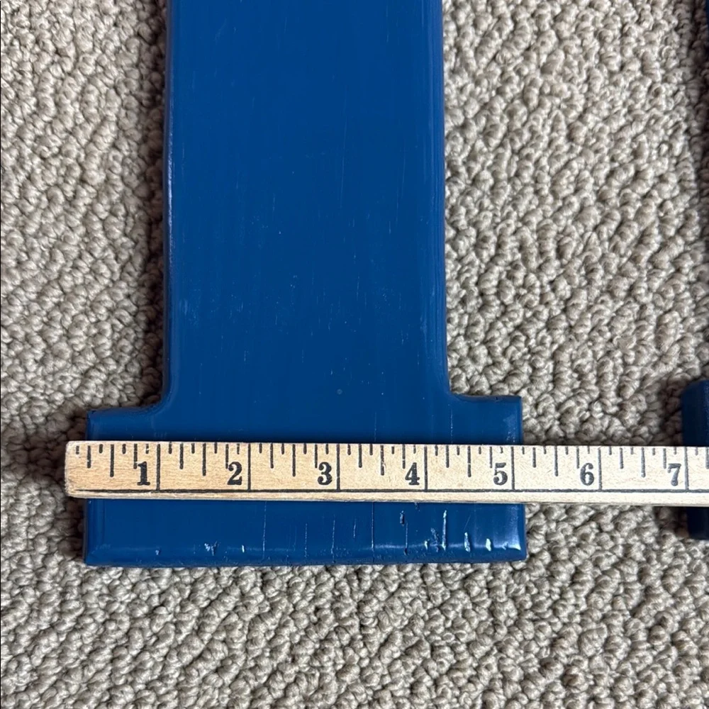 Blue Modern Art Number Wall Decor